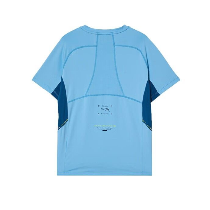 Anta Running Ss T-Shirt For Boys, Blue