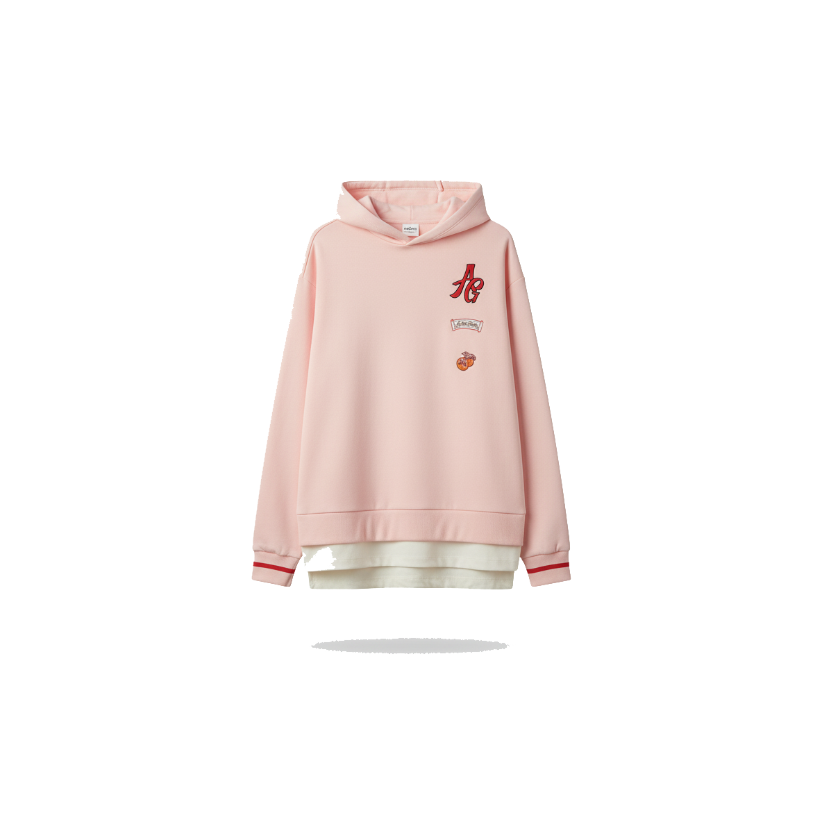 Anta Lifestyle Hooded Sweatshirt For Girls, Pink
