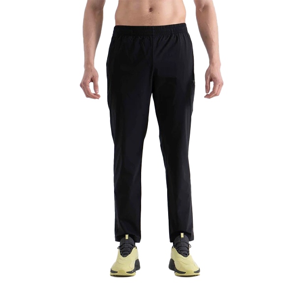Anta Woven Track Fitness Pants For Men, Basic Black