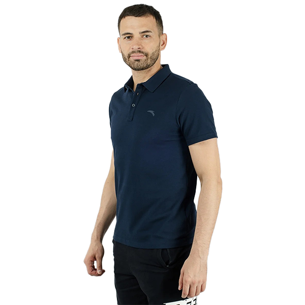 Anta Ss Polo Fitness T-Shirt For Men, Deep Blue