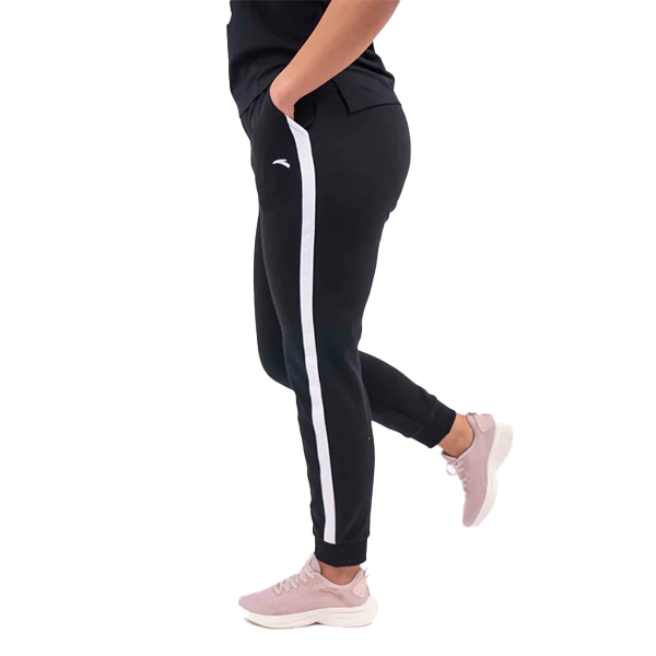 Anta Knit Track Fitness Pants For Women, Basic Black