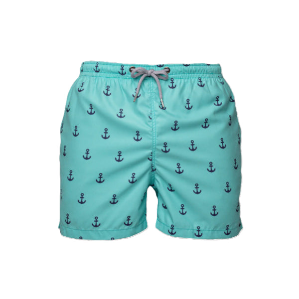 Fin Swimming Shorts For Men, Turquoise