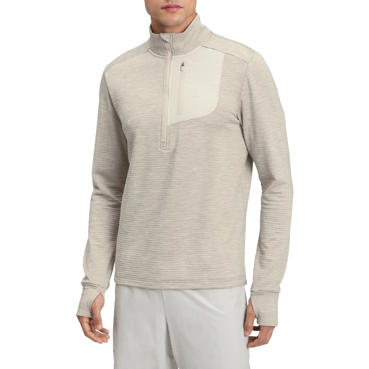 Energetics Willard M men's half-zip running top, Grey - 1