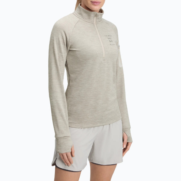 Energetics Wilona W L/S Running T-Shirt For Women, Melange/Grey Light/Grey/Anthracite