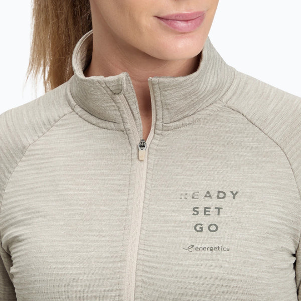 Energetics Wilona W L/S Running T-Shirt For Women, Melange/Grey Light/Grey/Anthracite