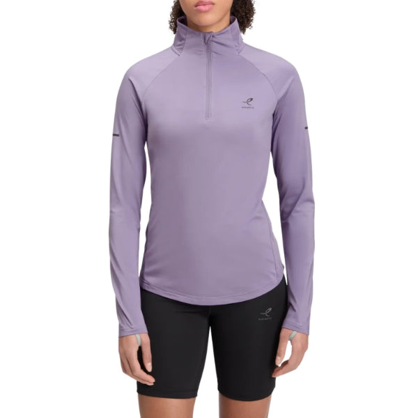 Energetics Carla Ii W L/S Running T-Shirt For Women, Purple Light