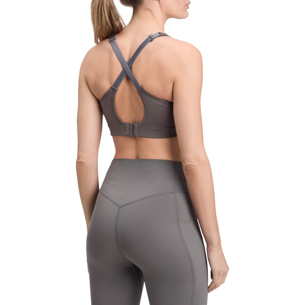 Energetics Kamila II W women's fitness sports bra, Anthracite - 2
