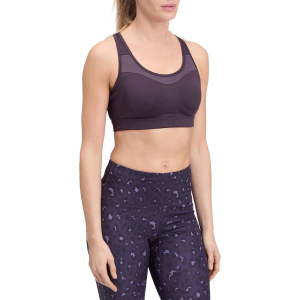 Energetics Kamila Ii W Fitness Bra For Women, Violet Dark