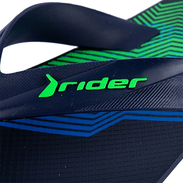 Rider Strike Graphics Ad Flip Flop For Men, Blue&Blue&Green