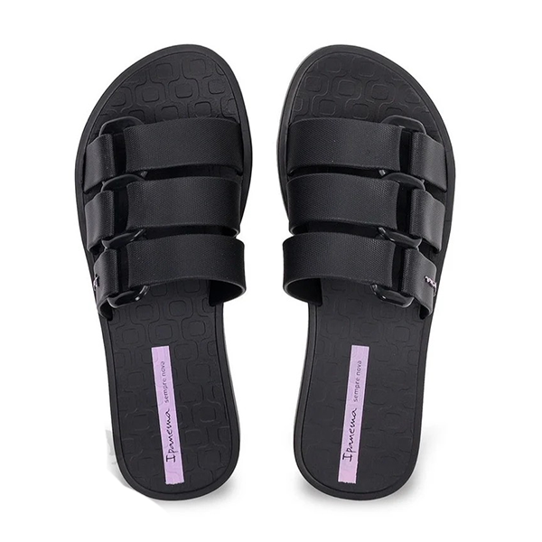 Ipanema Bold Flip Flop For Women, Black&Black