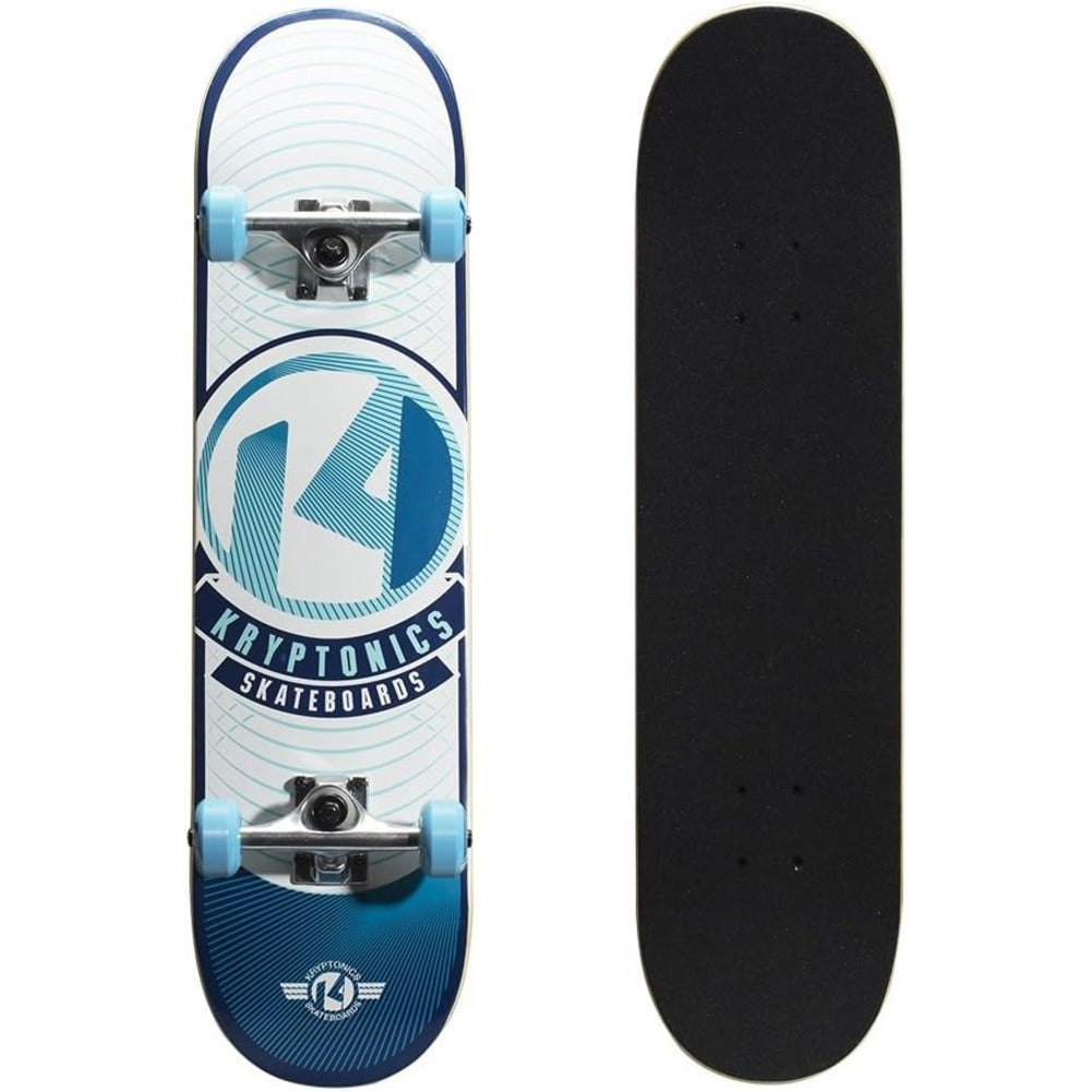 Kryptonics Pop Series-Sky Blue Rays Skateboard