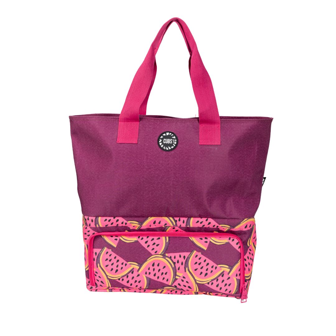 Cubs Purple Watermelon Cooling Tote Bag