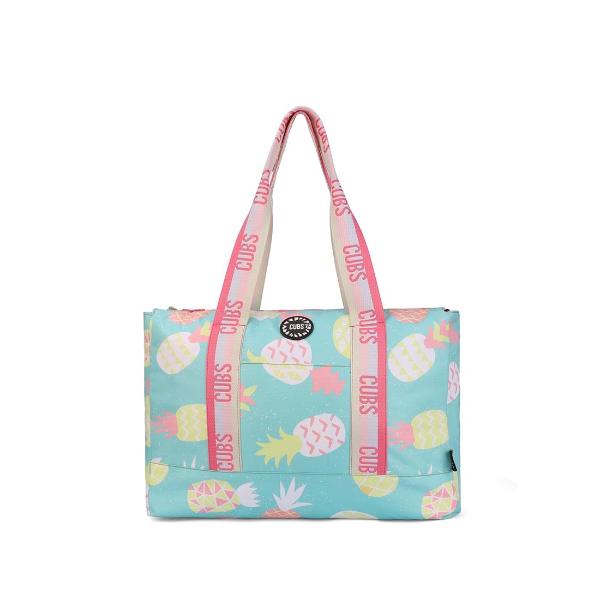 Cubs Pastel Pineapples & Pastel Tie Dye Double Face Tote Bag For Unisex