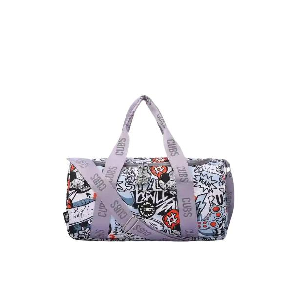 Cubs Grey Sports Medium Duffel Hand Bag 25 L For Unisex