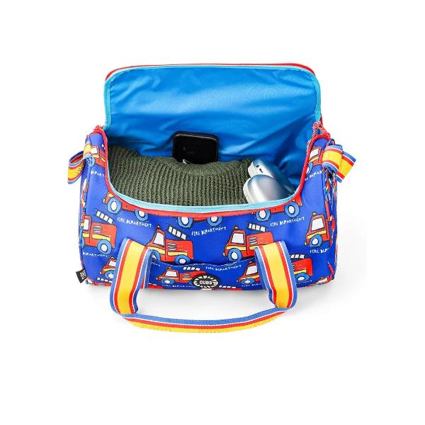 Cubs Fire Truck Medium Duffel Hand Bag 25 L For Unisex