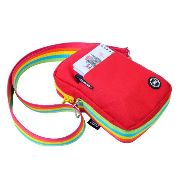 Cubs Cross Body Bag For Unisex, Dark Red
