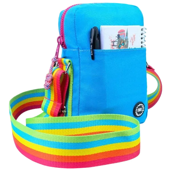 Cubs Cross Body Bag For Unisex, Blue&Fuchia