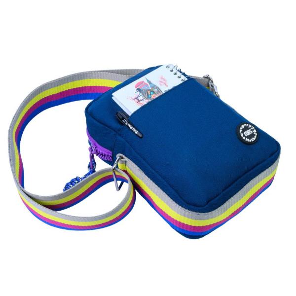 Cubs Cross Body Bag For Unisex, Navy&Purple
