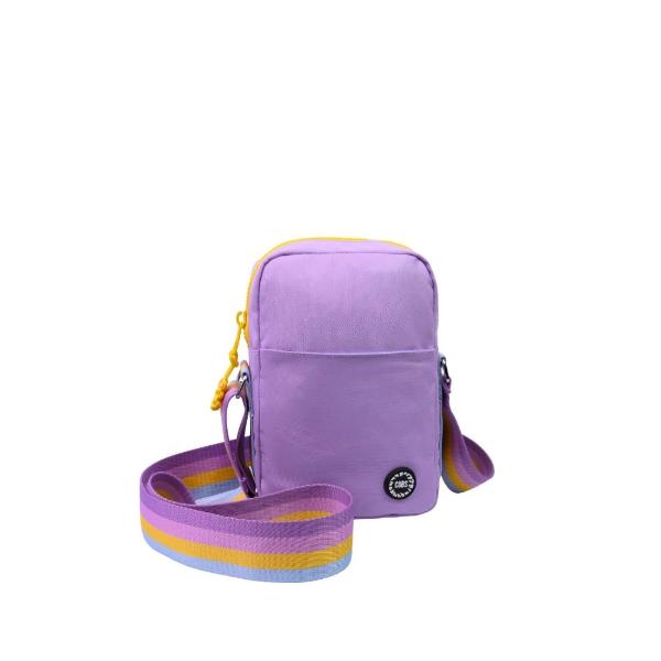 Cubs Cross Body Bag For Unisex, Lilac&Yellow