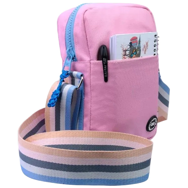 Cubs Cross Body Bag For Unisex, Light Pink