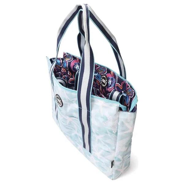 Cubs Stars And Flowers Double Face Tote Bag For Unisex
