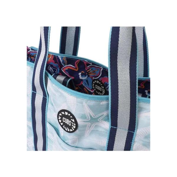 Cubs Stars And Flowers Double Face Tote Bag For Unisex