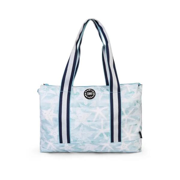 Cubs Stars And Flowers Double Face Tote Bag For Unisex