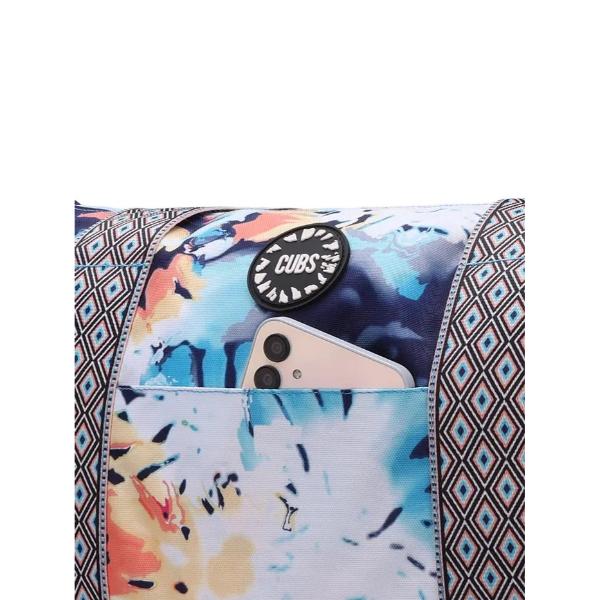 Cubs Bluish Tie Dye And Pinky Stars Double Face Tote Bag For Unisex