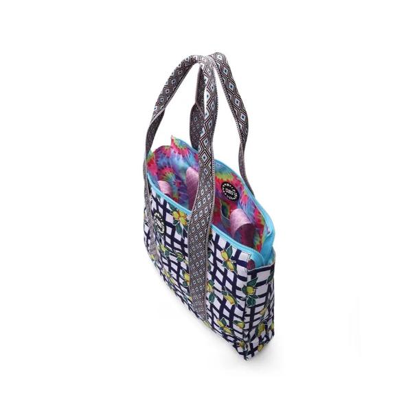 Cubs Flowery Tie Dye Double Face Tote Bag For Unisex