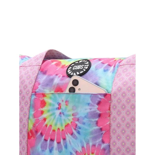 Cubs Flowery Tie Dye Double Face Tote Bag For Unisex