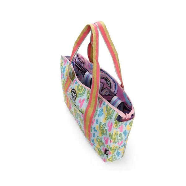 Cubs Cactus And Swirls Double Face Tote Bag For Unisex