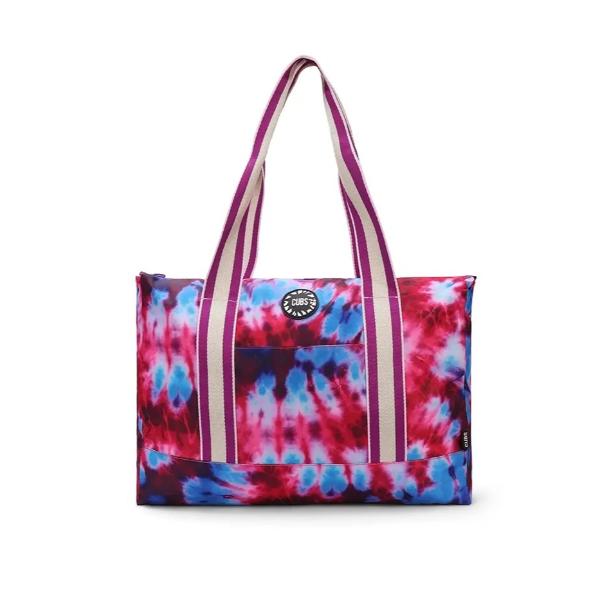 Cubs Passion Fruits And Purple Tie Dye Double Face Tote Bag For Unisex