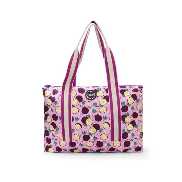Cubs Passion Fruits And Purple Tie Dye Double Face Tote Bag For Unisex