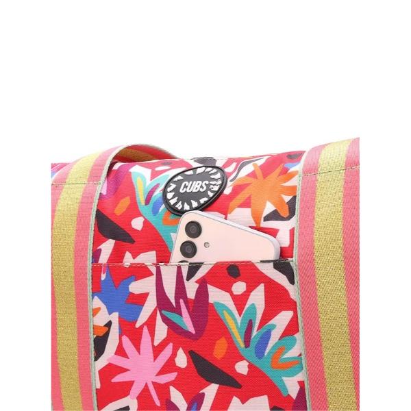 Cubs Pinkish Flowers Double Face Tote Bag For Unisex