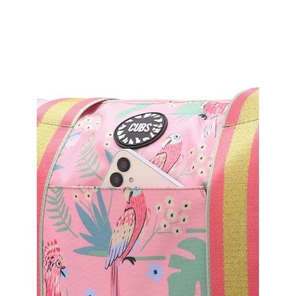 Cubs Pinkish Flowers Double Face Tote Bag For Unisex
