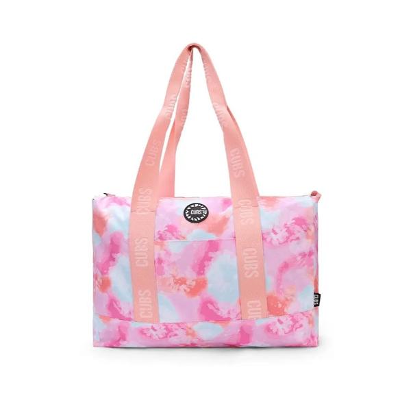 Cubs Black & Pink Tie Dye Double Face Tote Bag For Unisex
