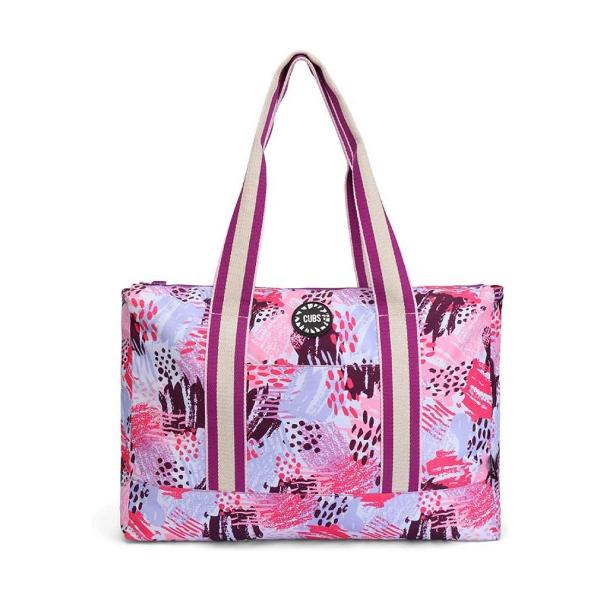 Cubs Purple Art And Ice-Cream Double Face Tote Bag For Unisex