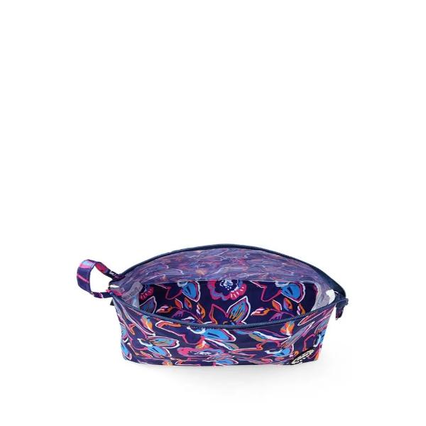 Cubs Navy Flowers Large Pouch For Unisex