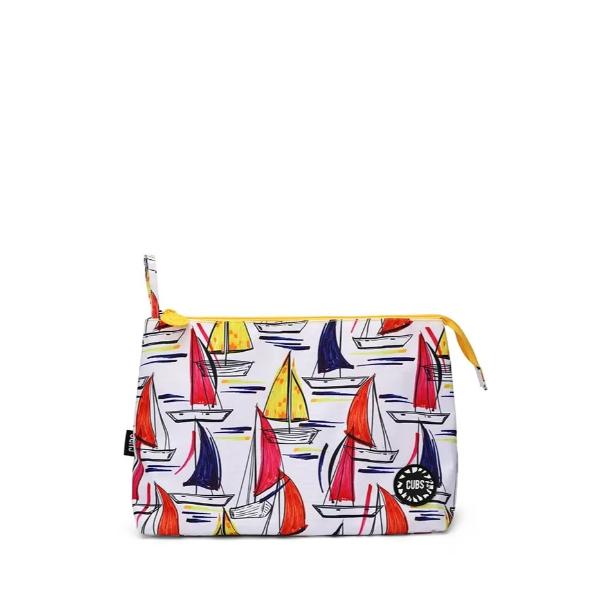 Cubs White Ships Large Pouch For Unisex