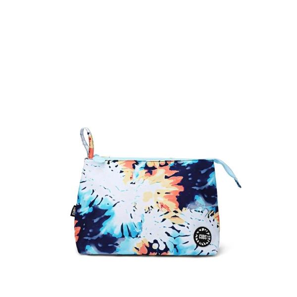Cubs Blueish Tie Dye Large Pouch For Unisex
