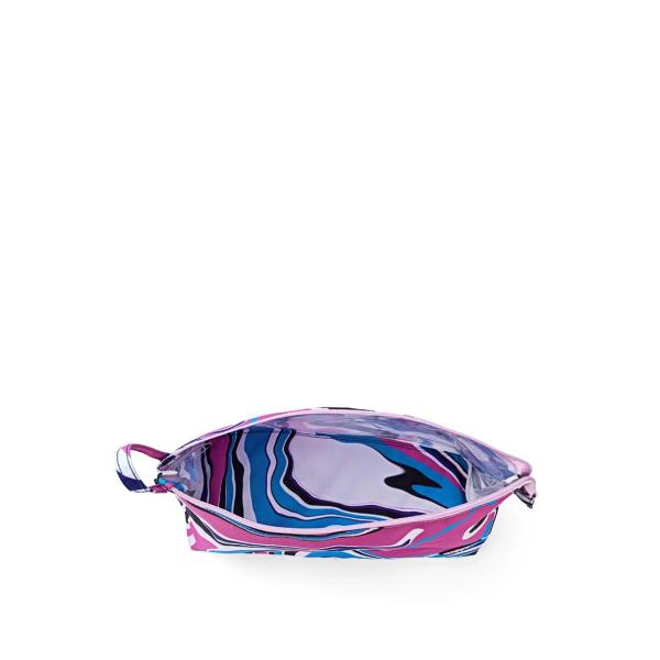 Cubs Pink And Turquoise Swirls Large Pouch For Unisex