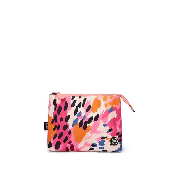Cubs Brown Leopard Medium Pouch For Unisex