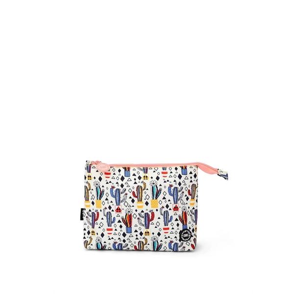 Cubs White Cactus Medium Pouch For Unisex