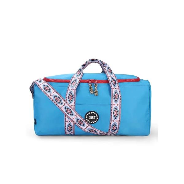Cubs Cyan Blue Weekender Duffel Hand Bag 63 L For Unisex