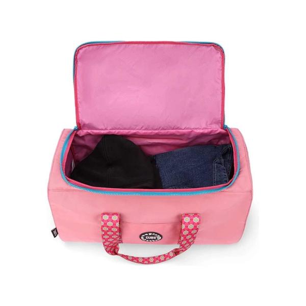 Cubs Bubblegum Pink Weekender Duffel Hand Bag 63 L For Unisex