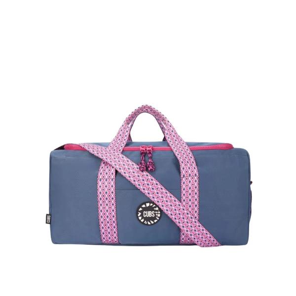 Cubs Navy Weekender Duffel Hand Bag 63 L For Unisex