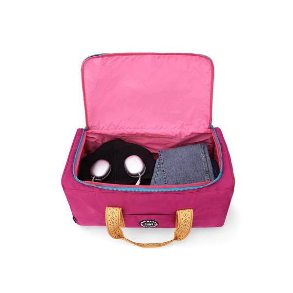 Cubs Orchid Plum Weekender Duffel Hand Bag 63 L For Unisex