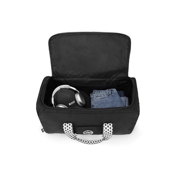 Cubs Black Weekender Duffel Hand Bag 63 L For Unisex