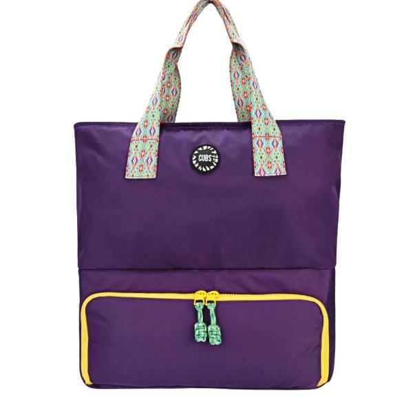 Cubs Royal Purple Cooling Tote Bag For Unisex