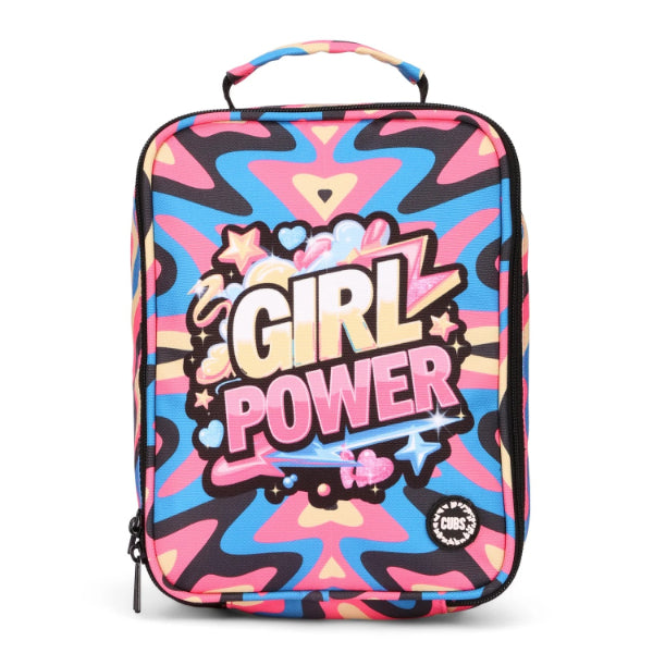 Cubs Girl Power Black Lunch Bag